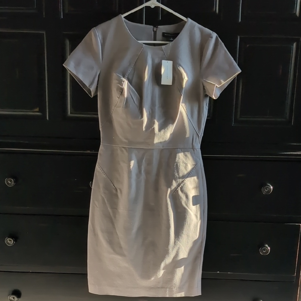 Banana Republic Light Gray Mini Dress